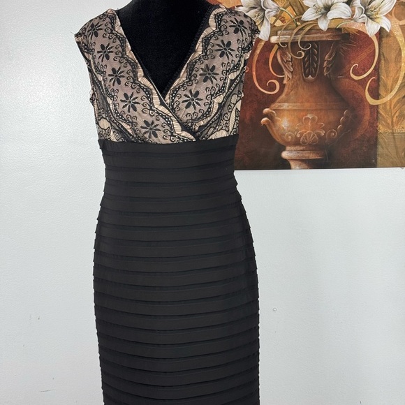 Signature Lana Elegant Black Lace Dress size 6 - Picture 1 of 14
